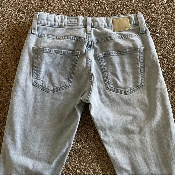 AG Adriano Goldschmied Ex Boyfriend Sloughy Slim Jeans Womens 25 R Ripped Skate - Picture 9 of 16